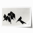 Gothic Artworks - Dark Decor Style Raven Silhouettes for Gothic Wall Art