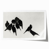 Gothic Artworks - Dark Decor Style Raven Silhouettes for Gothic Wall Art
