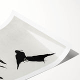 Gothic Artworks - Dark Decor Style Raven Silhouettes for Gothic Wall Art