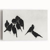 Gothic Artworks - Dark Decor Style Raven Silhouettes for Gothic Wall Art