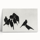 Gothic Artworks - Dark Decor Style Raven Silhouettes for Gothic Wall Art