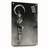Eerie Gothic Serpent Art - Dark Decor for Mysterious Gothic Spaces