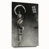 Eerie Gothic Serpent Art - Dark Decor for Mysterious Gothic Spaces