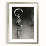 Eerie Gothic Serpent Art - Dark Decor for Mysterious Gothic Spaces