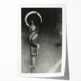 Eerie Gothic Serpent Art - Dark Decor for Mysterious Gothic Spaces