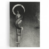 Eerie Gothic Serpent Art - Dark Decor for Mysterious Gothic Spaces