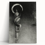 Eerie Gothic Serpent Art - Dark Decor for Mysterious Gothic Spaces