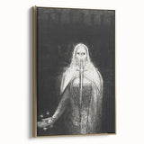 Dark Knight Gothic Canvas – Mysterious Warrior Gothic Wall Art Decor