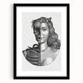 Gothic Wall Art | Half Skull, Half Woman Medieval Gothic Canvas Print