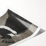 Victorian Lady with Fan Print - Gothic Portrait Wall Art Decor