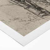 Forest Silhouette Etching - Mysterious Gothic Nature Wall Art Decor