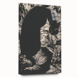 Black Cat Silhouette Print - Mysterious Gothic Wall Art Decor