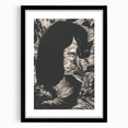Black Cat Silhouette Print - Mysterious Gothic Wall Art Decor