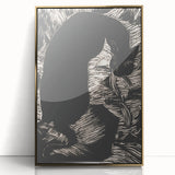 Black Cat Silhouette Print - Mysterious Gothic Wall Art Decor