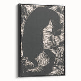 Black Cat Silhouette Print - Mysterious Gothic Wall Art Decor