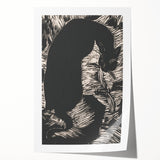 Black Cat Silhouette Print - Mysterious Gothic Wall Art Decor