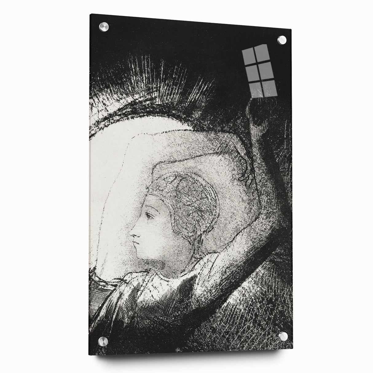 Celestial Goddess Gothic Canvas – Mystical Figure Gothic Wall Art Decor