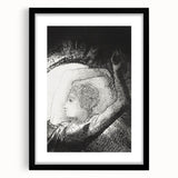 Celestial Goddess Gothic Canvas – Mystical Figure Gothic Wall Art Decor