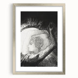 Celestial Goddess Gothic Canvas – Mystical Figure Gothic Wall Art Decor