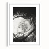 Celestial Goddess Gothic Canvas – Mystical Figure Gothic Wall Art Decor