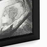 Celestial Goddess Gothic Canvas – Mystical Figure Gothic Wall Art Decor