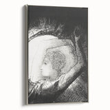 Celestial Goddess Gothic Canvas – Mystical Figure Gothic Wall Art Decor