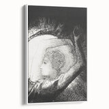 Celestial Goddess Gothic Canvas – Mystical Figure Gothic Wall Art Decor