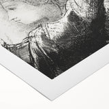 Celestial Goddess Gothic Canvas – Mystical Figure Gothic Wall Art Decor