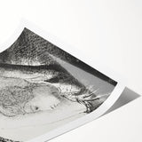 Celestial Goddess Gothic Canvas – Mystical Figure Gothic Wall Art Decor