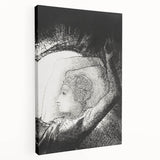 Celestial Goddess Gothic Canvas – Mystical Figure Gothic Wall Art Decor