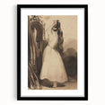 Victorian Gothic Lady Print - Mysterious Reflection - Gothic Wall Art