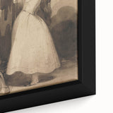 Victorian Gothic Lady Print - Mysterious Reflection - Gothic Wall Art