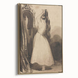 Victorian Gothic Lady Print - Mysterious Reflection - Gothic Wall Art
