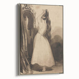 Victorian Gothic Lady Print - Mysterious Reflection - Gothic Wall Art