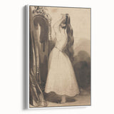 Victorian Gothic Lady Print - Mysterious Reflection - Gothic Wall Art