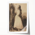 Victorian Gothic Lady Print - Mysterious Reflection - Gothic Wall Art