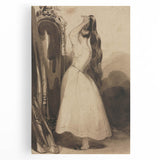 Victorian Gothic Lady Print - Mysterious Reflection - Gothic Wall Art