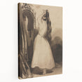Victorian Gothic Lady Print - Mysterious Reflection - Gothic Wall Art
