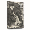 Medieval Cloaked Figure Print - Mysterious Gothic Wall Art Decor