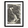 Medieval Cloaked Figure Print - Mysterious Gothic Wall Art Decor