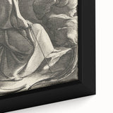 Medieval Cloaked Figure Print - Mysterious Gothic Wall Art Decor