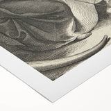 Medieval Cloaked Figure Print - Mysterious Gothic Wall Art Decor