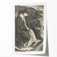 Medieval Cloaked Figure Print - Mysterious Gothic Wall Art Decor