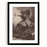 Centaur Archer Gothic Print - Dark Mythological Wall Art Decor
