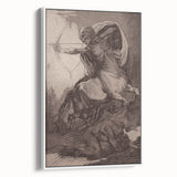 Centaur Archer Gothic Print - Dark Mythological Wall Art Decor