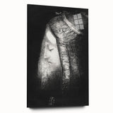 Veiled Elegance Gothic Canvas – Mysterious Lady Gothic Wall Art Decor
