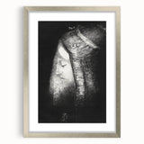 Veiled Elegance Gothic Canvas – Mysterious Lady Gothic Wall Art Decor