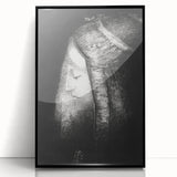 Veiled Elegance Gothic Canvas – Mysterious Lady Gothic Wall Art Decor