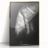 Veiled Elegance Gothic Canvas – Mysterious Lady Gothic Wall Art Decor