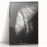 Veiled Elegance Gothic Canvas – Mysterious Lady Gothic Wall Art Decor